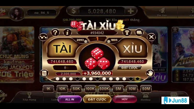 Chiến lược chơi tài xỉu nổ hũ